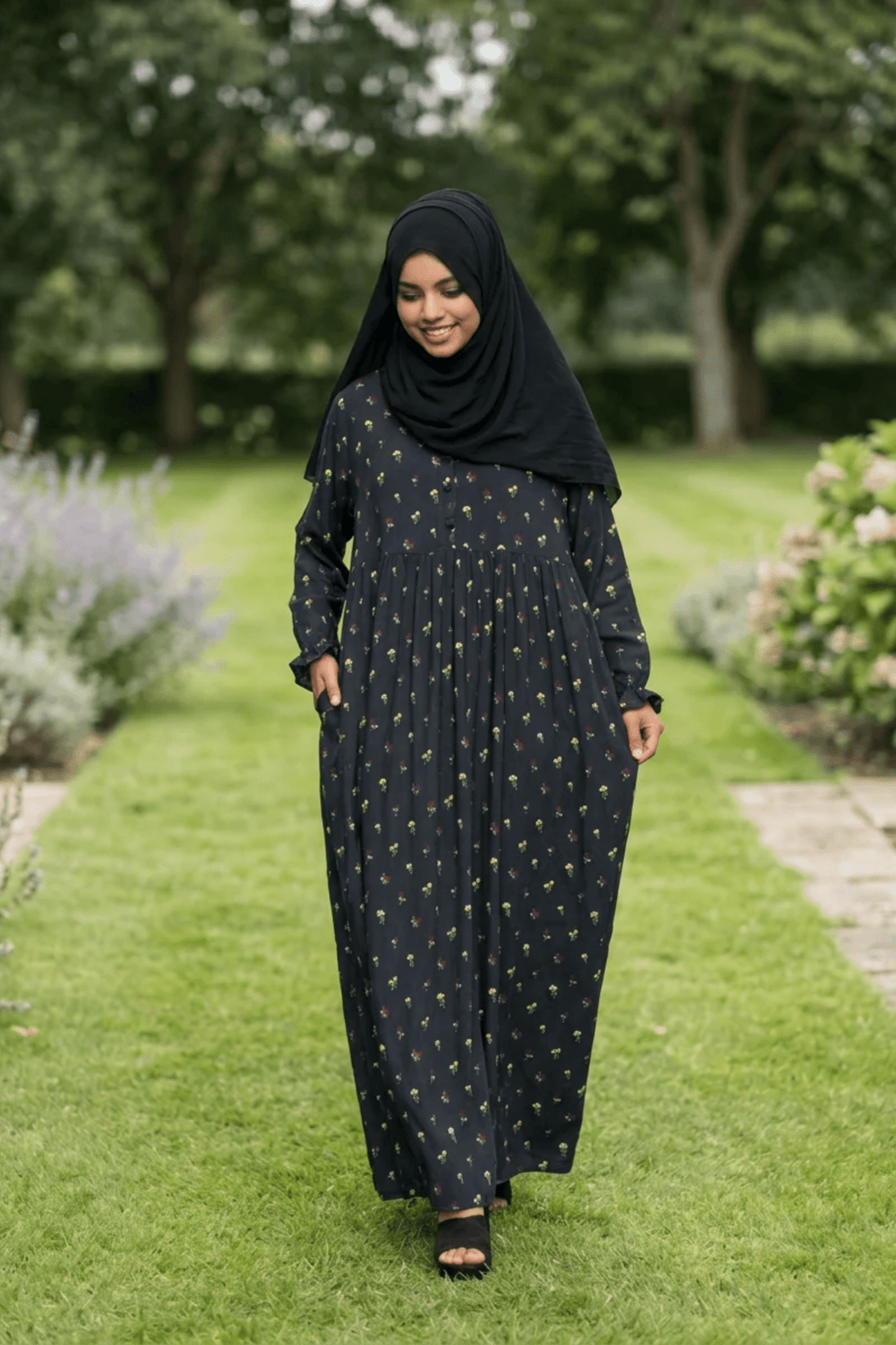 Maternity Maxi Dress - Wildflowers - Fasilah