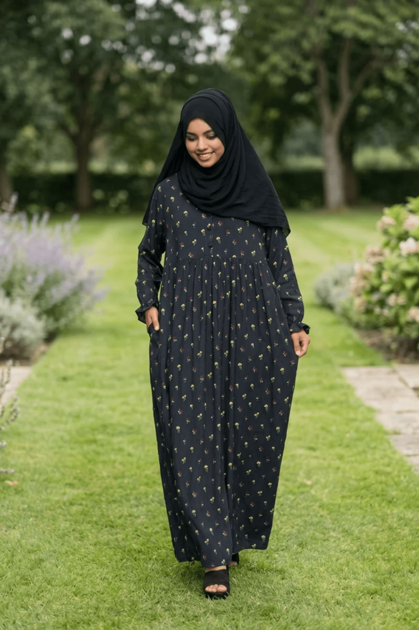 Maternity Maxi Dress - Wildflowers - Fasilah