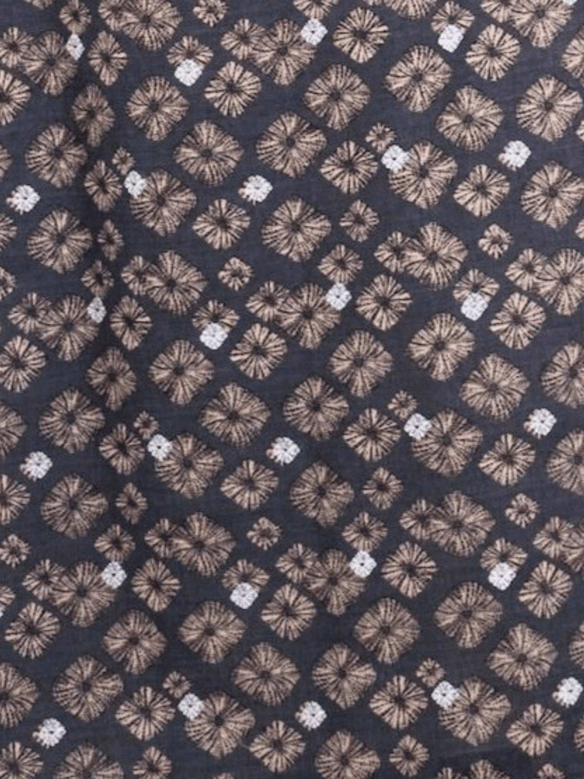Abaya ouverte imprimée – Marron