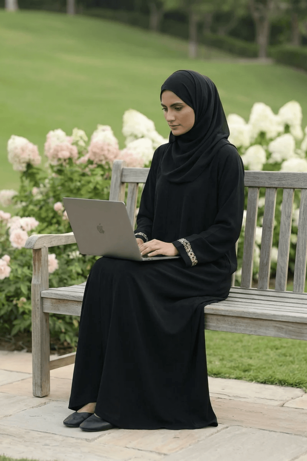Signature Cotton Abaya – Black - Fasilah