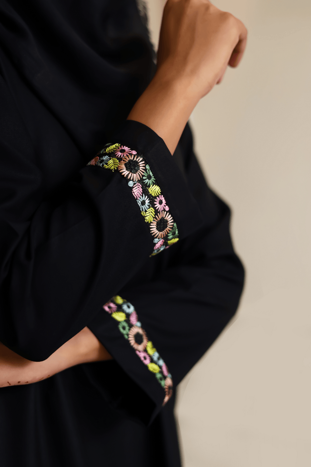 Signature Cotton Abaya – Black - Fasilah