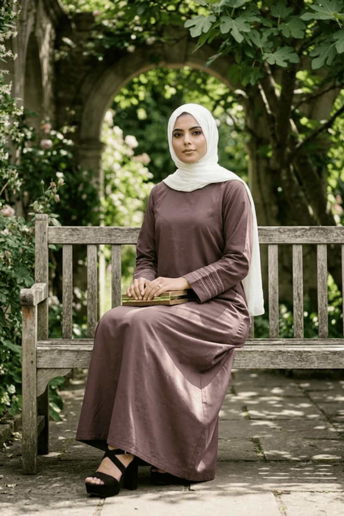 Signature Cotton Abaya – Espresso - Fasilah