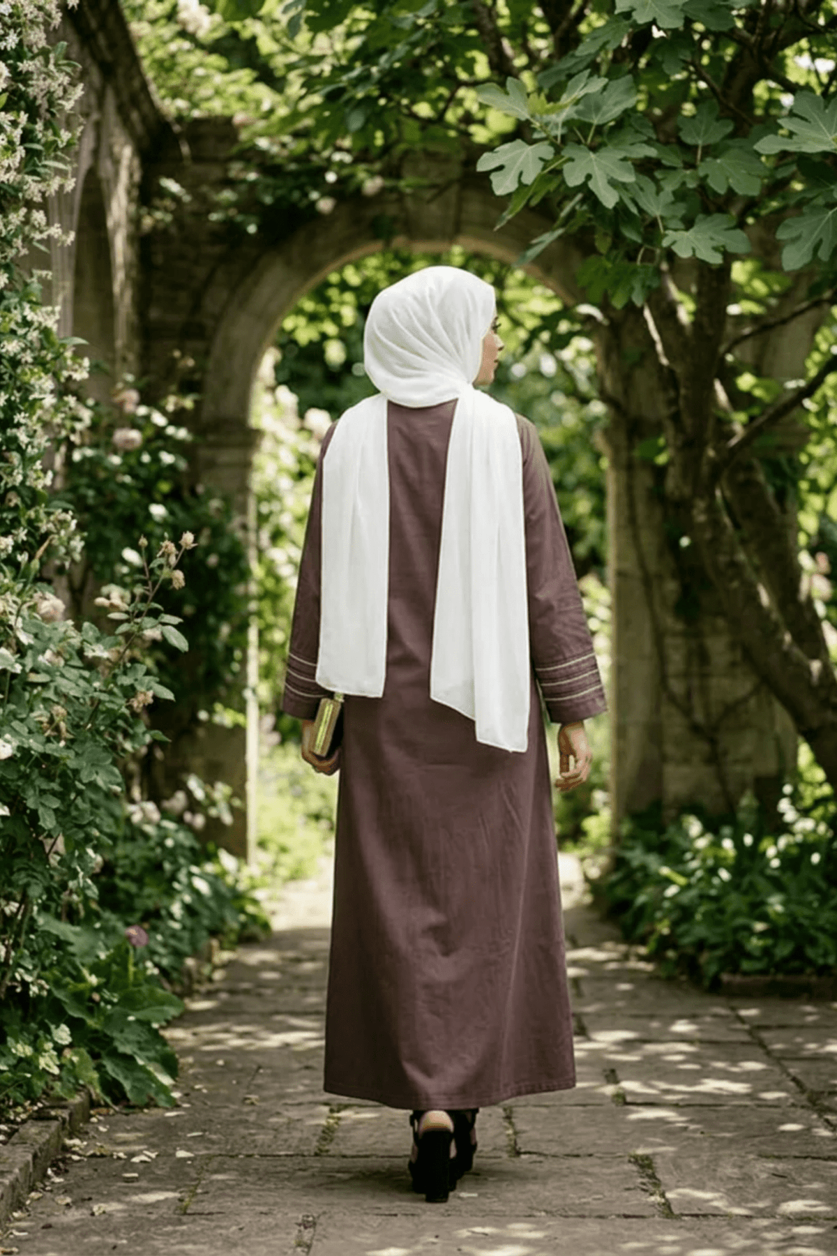 Signature Cotton Abaya – Espresso - Fasilah
