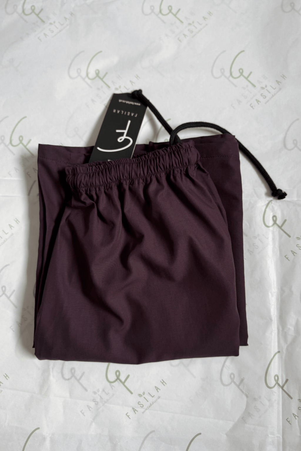 Signature Cotton Trousers in Chocolate - Fasilah