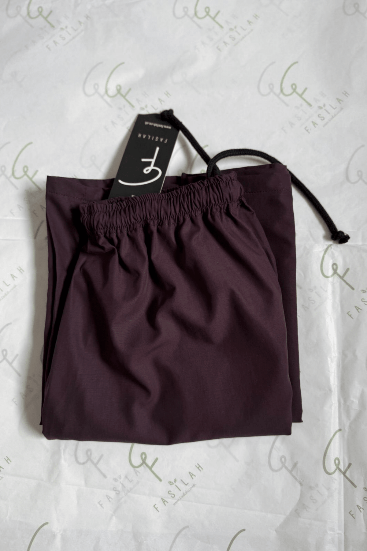 Signature Cotton Trousers in Chocolate - Fasilah